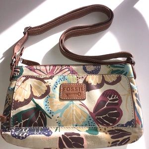 🦋Butterfly Fossil Leather Butterfly Crossbody Bag